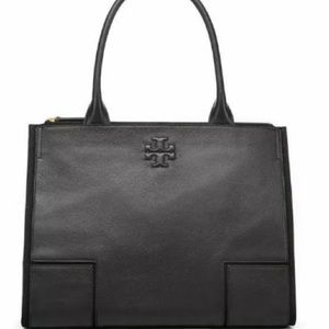 Tory Burch Ella Canvas Leather Tote